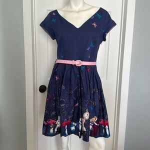 Lindy Bop Retro Inspired Alice and Wonderland Dress